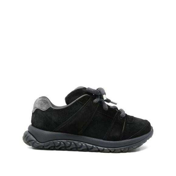 BIRKENSTOCK Suede Low-Top Lace-Up Sneakers Men BLACK